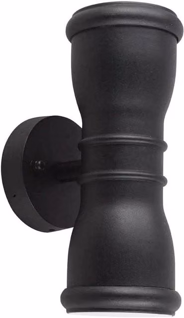 Netlighting Malvern 2 Light Outdoor Wall Lantern in Black, IP44 Rated, GU10 Up and Down Lighting – 1