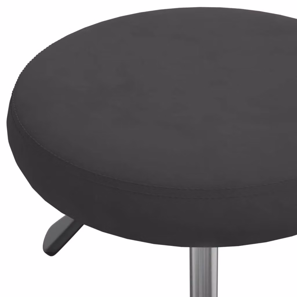 Berkfield Modern Black Velvet Swivel Task Chair for Home Office and Living Room – 3