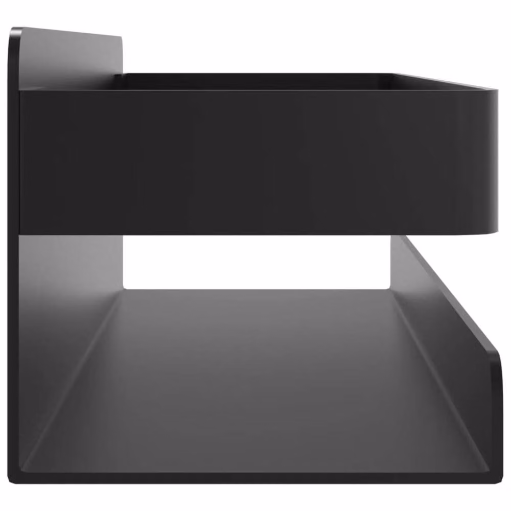 Berkfield Home Matt Black Wall Mounted Shower Shelf, W/D/H: 20 x 6.5 x 6 cm – 4