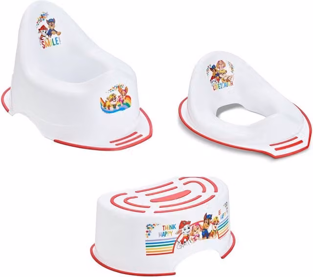 Paw Patrol Potty Training Bundle with Convertible Step in Red and White