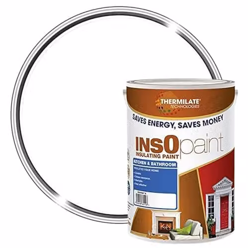 Thermilate Technologies Mould Resistant Kitchen and Bathroom Insulating Paint, Ultra White, 5L