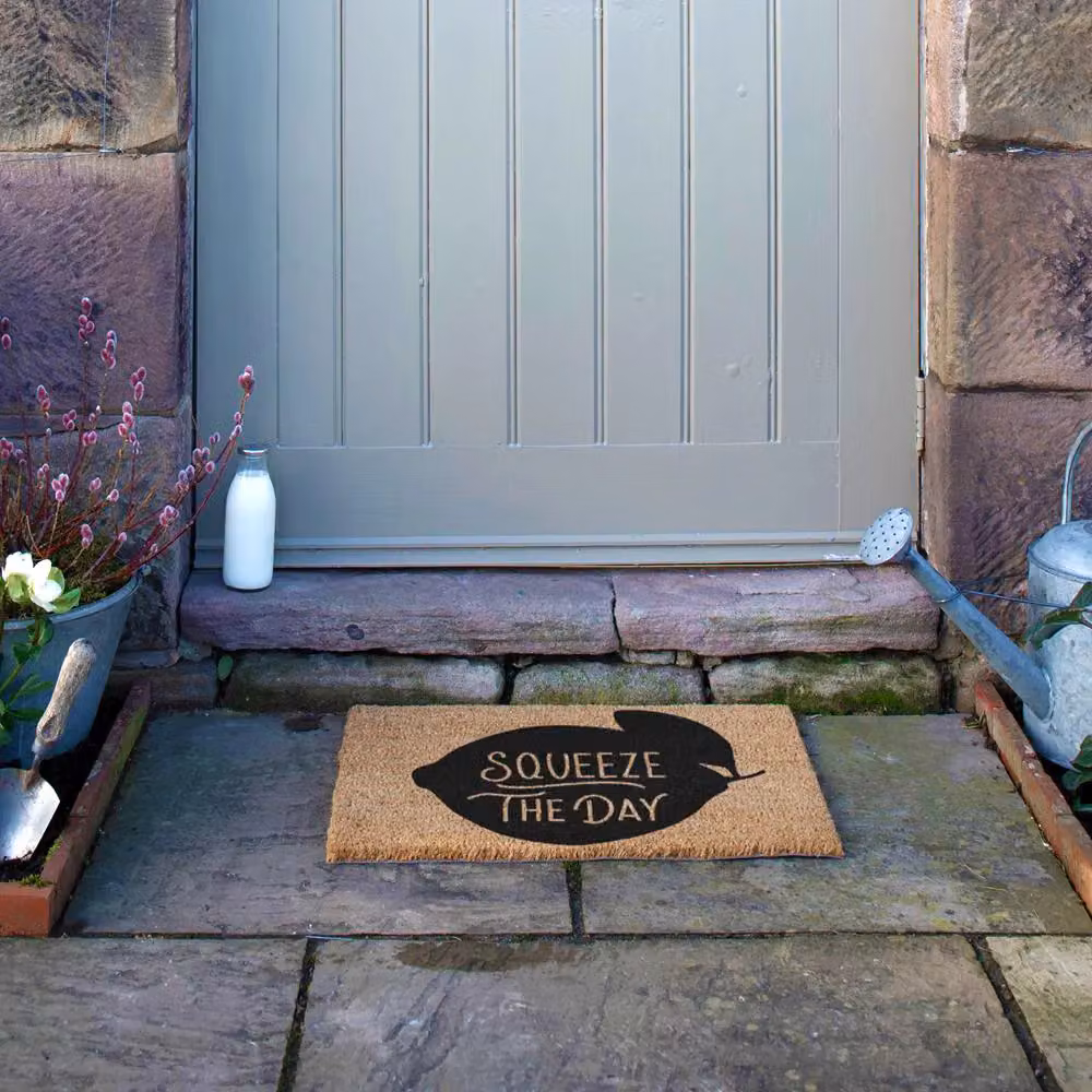 Artsy Mats Squeeze The Day Humorous Doormat in Black, W/D: 60 x 40 cm – 5