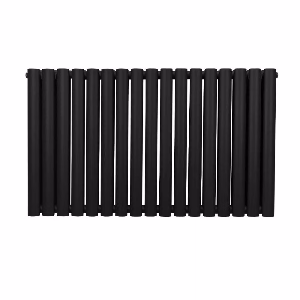 Monstershop Oval Column Radiator in Black, W: 60.0 cm, H: 102.0 cm – 2