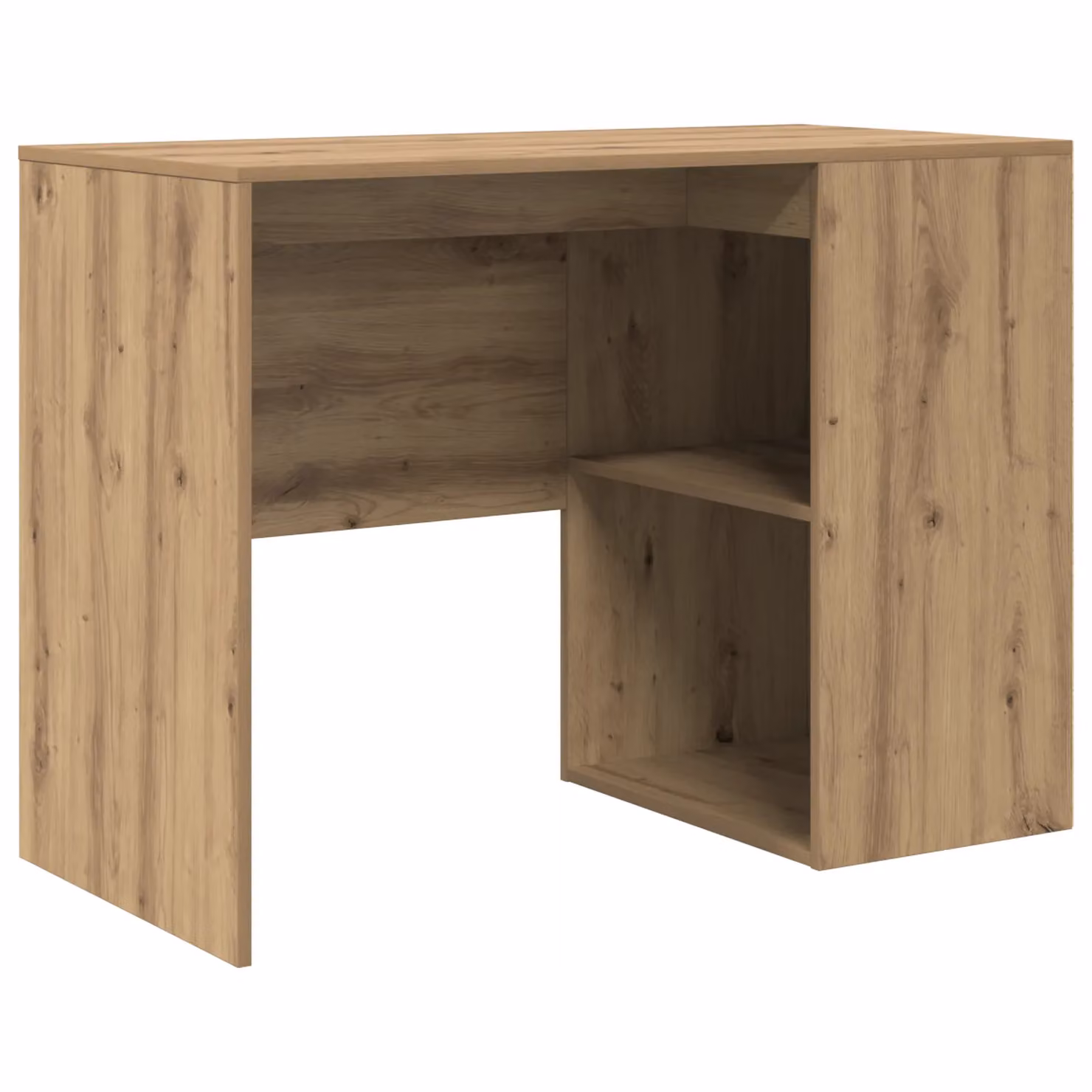 Berkfield Home Artisan Oak Writing Desk in Brown – 2