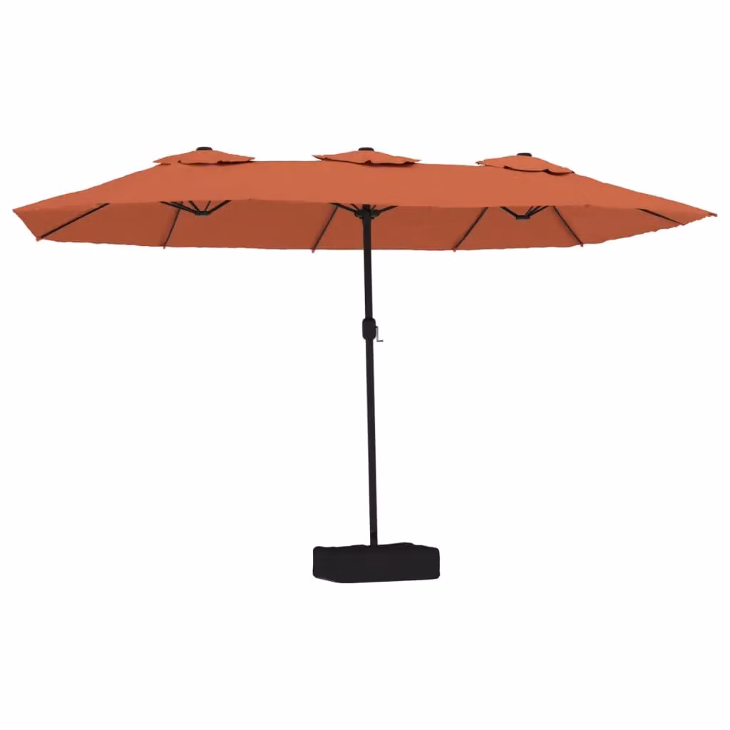 Berkfield Home Double-Head Cantilever Parasol in Orange, W: 449 cm, H: 245 cm – 2