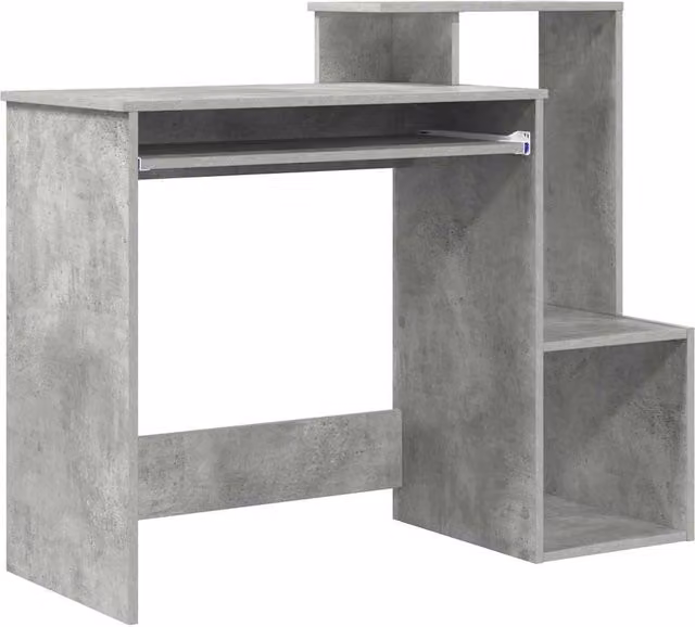 Berkfield Home Industrial Grey Concrete Effect Computer Desk