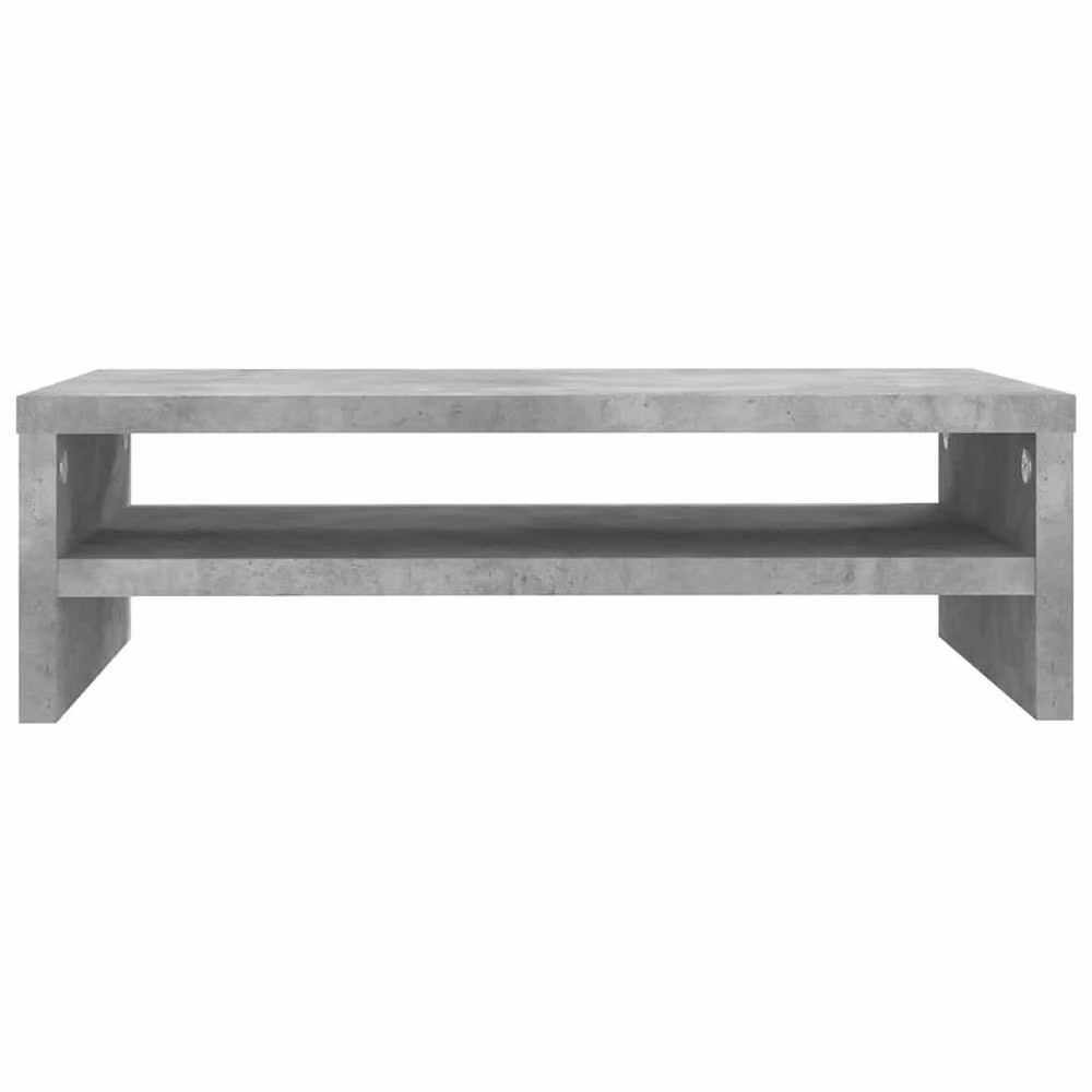 Berkfield Home Monitor Stand in Concrete Grey, W/D/H: 42 x 24 x 13 cm – 4