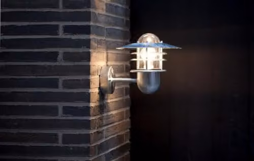 Nordlux Agger Outdoor Wall Light in Silver Galvanised Steel with E27 Socket and IP54 Rating – 2