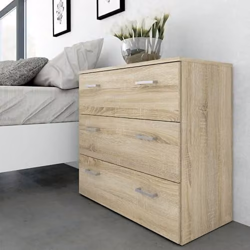 Furniture To Go Space Chest of 3 Drawers in Oak Brown – 2