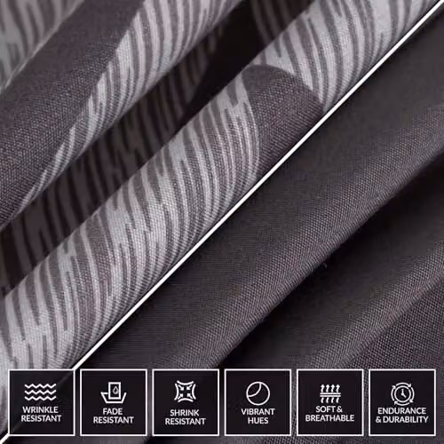 Pamposh Grey Double Brushed Microfibre Duvet Cover Set with Pillowcases, W/D/H: 200 x 200 cm and 50 x 75 cm – 5