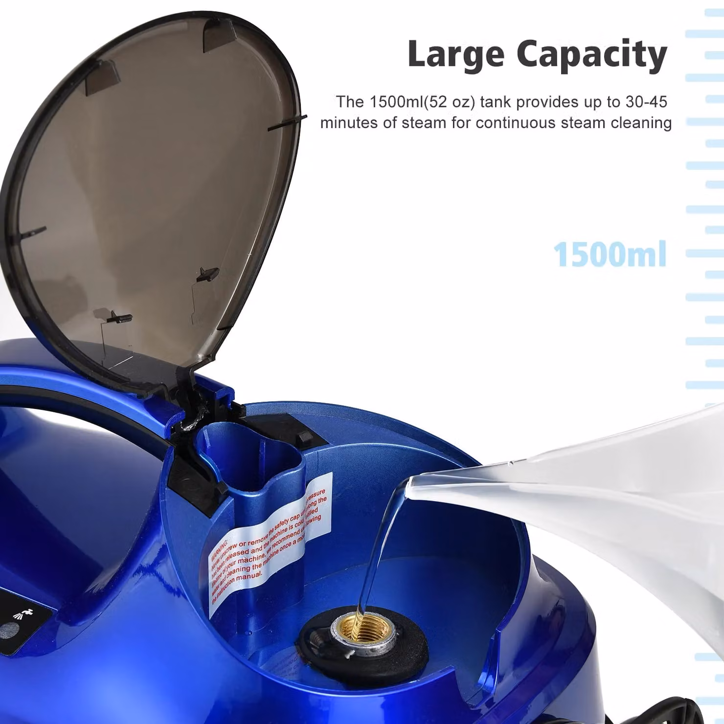 Gymax 2000 W Steam Cleaner with 20 Accessories in Blue – 6