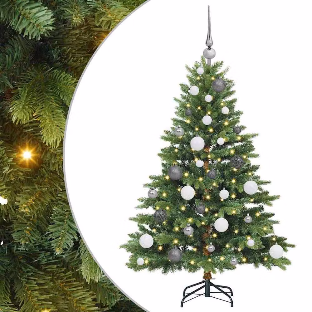 Berkfield Home Artificial Green Christmas Tree with 150 LEDs, Height: 120 cm – 2
