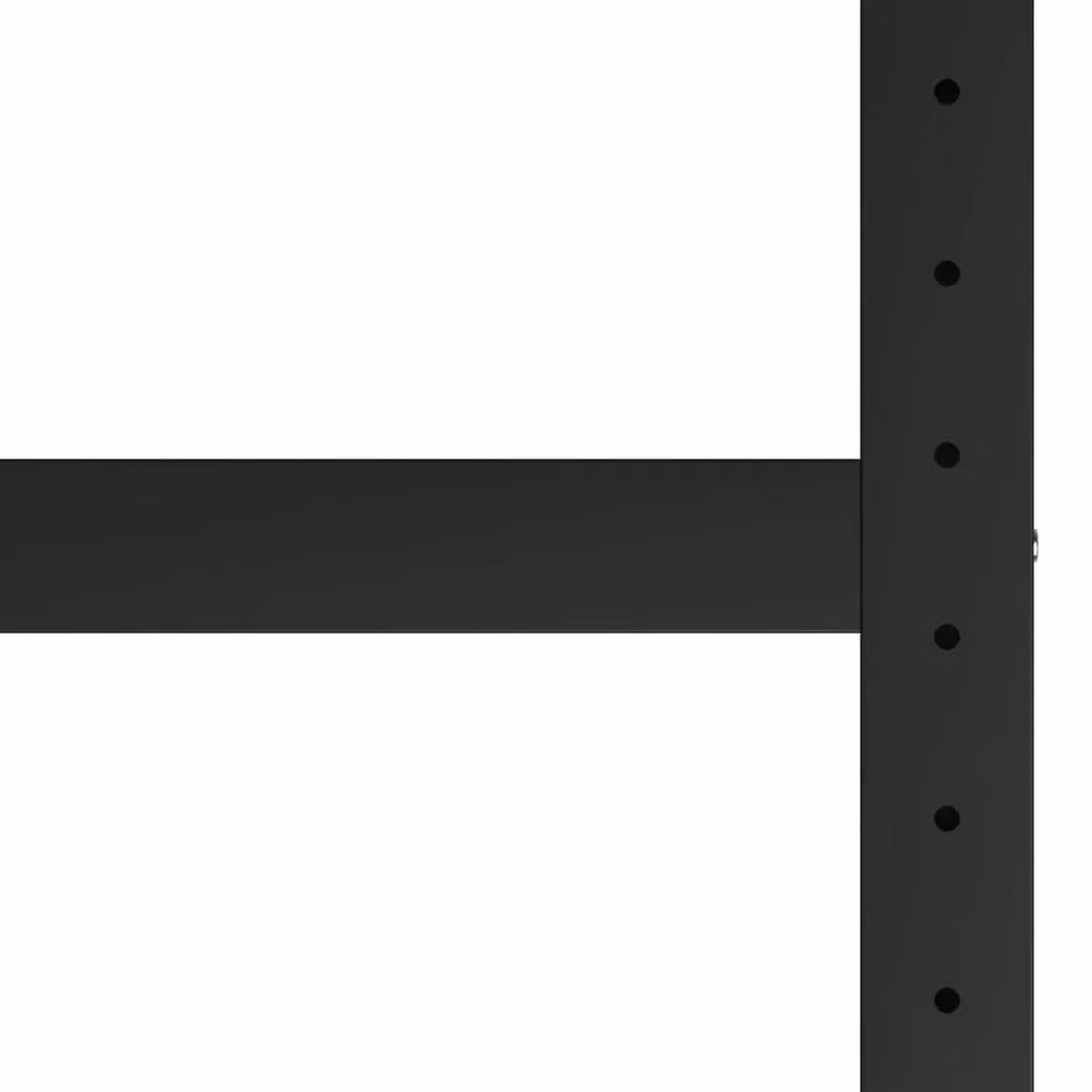 Berkfield Home Metal Work Bench Frame in Black and Red, W/D/H: 120 x 57 x 79 cm – 4