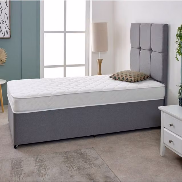 Starlight Beds Stress-Free Hybrid Mattress in White, EU Double, 18 cm Depth – 1