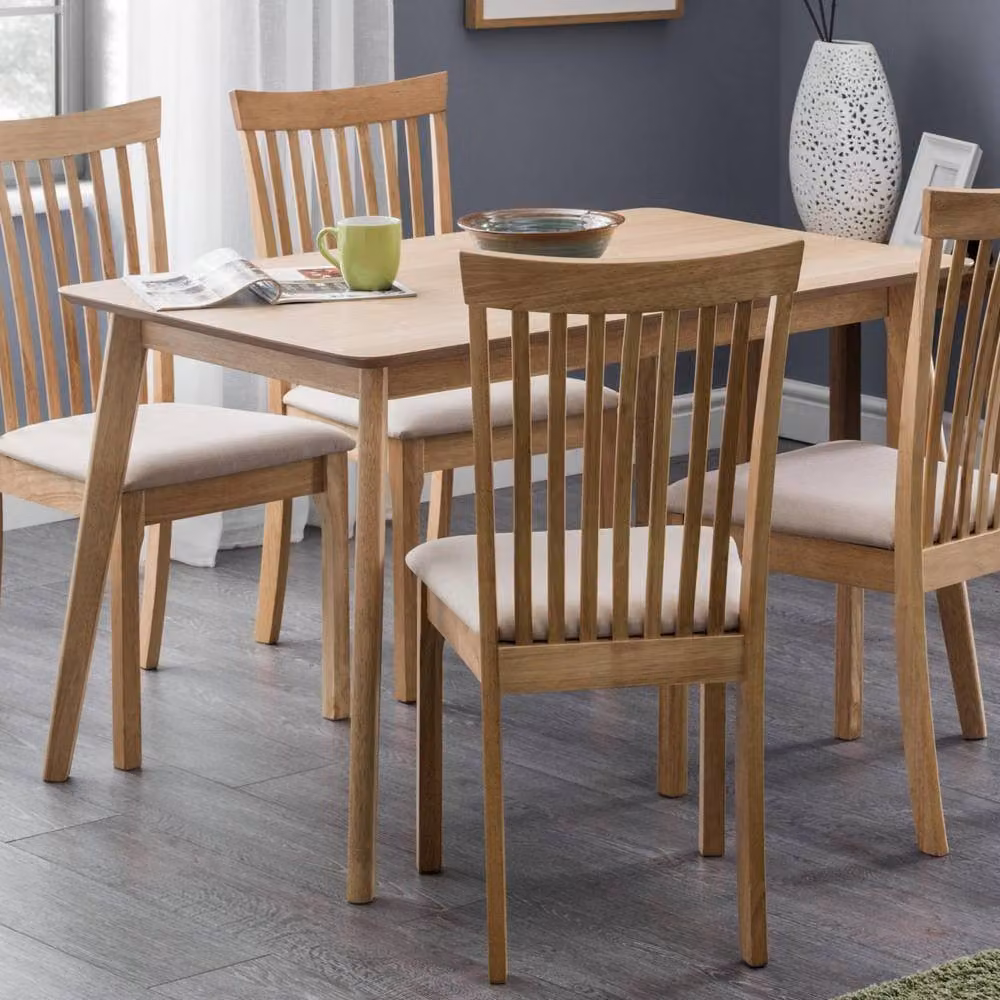 Cheshire Brompton 118cm Oak Veneer Rectangular Dining Table in Brown – 2
