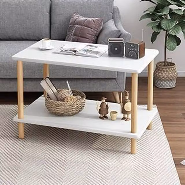 EONLION Narrow White Rectangular End Table for your Living Room or Bedroom – 1