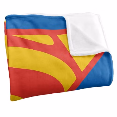 LOGOVISION Superman Shield 1974 Super Soft Silky Touch Fleece Throw Blanket, Multicolour, W/H: 127 x 152 cm – 2