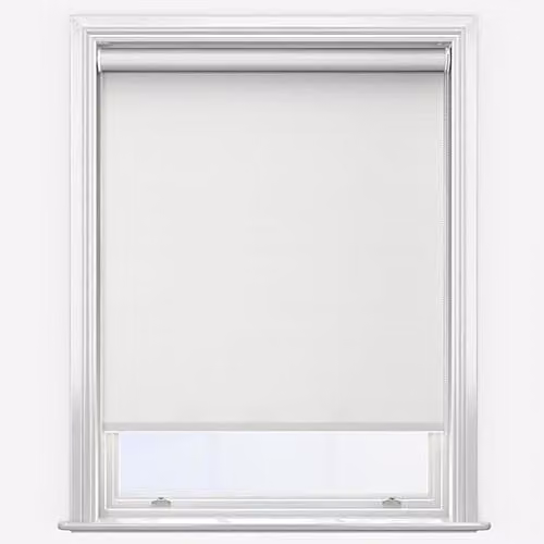 New Edge Blinds White Motorised Thermal Blackout Roller Blind, Width: 90 cm (Motor Only)