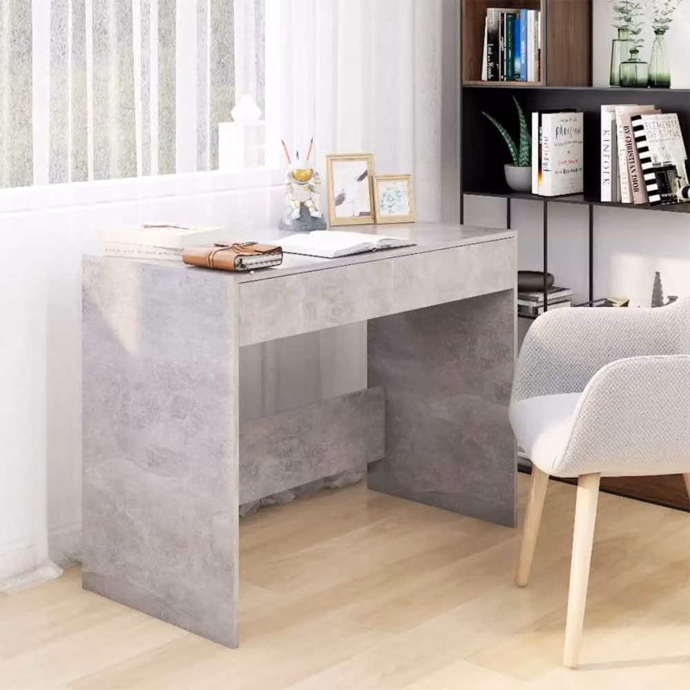 Berkfield Home Modern Writing Desk in Grey, W/D/H: 101 x 50 x 76.5 cm – 2