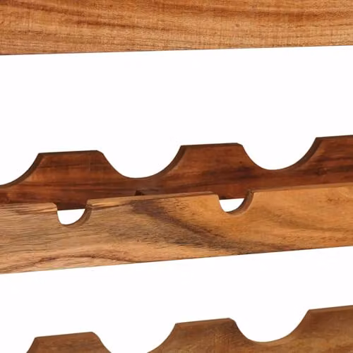 vidaXL Industrial Wine Rack in Brown Solid Acacia Wood and Metal, W/D/H: 100 x 45 x 33 cm – 3
