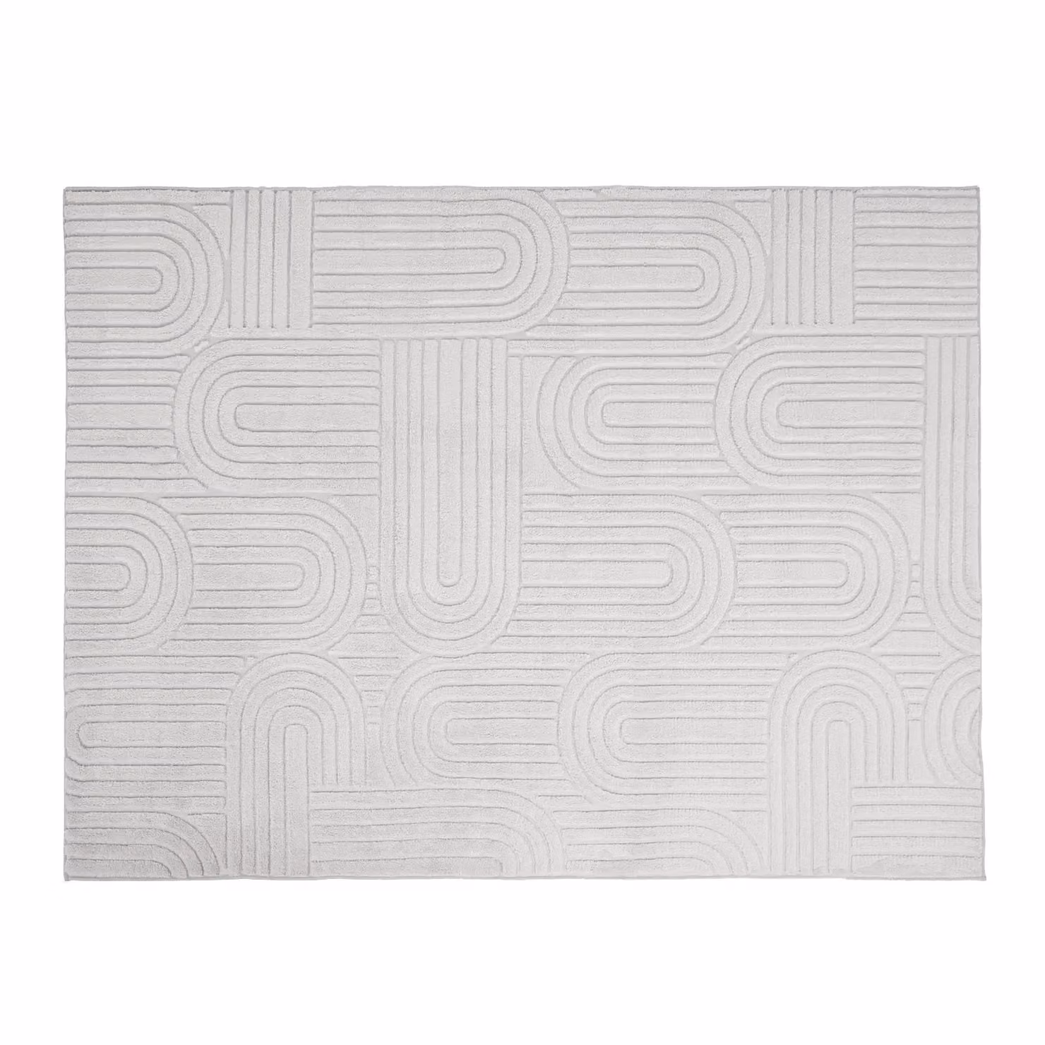 OHS Hand Tufted Modern Geometric Arch Runner Rug in Beige, W/D/H: 66 x 200 cm – 3