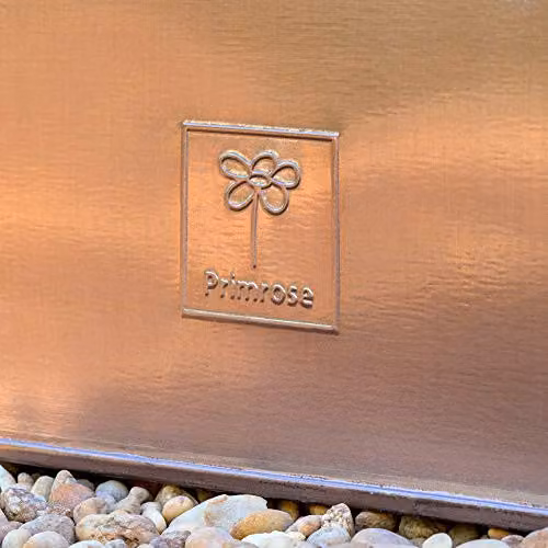 Primrose Galvanised Steel Ornamental Garden Planter Tub in Bronze and Brown, Diameter: 89 cm – 2
