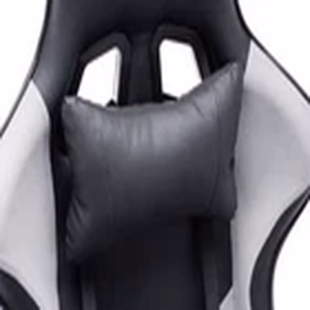 EONLION Black PU Leather Ergonomic Gaming Chair with Headrest and Armrests for Home Office and PC Desk Use – 3