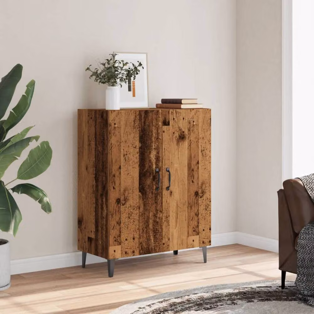 Berkfield Home Old Wood Sideboard in Brown, W/D/H: 70 x 34 x 90 cm – 3