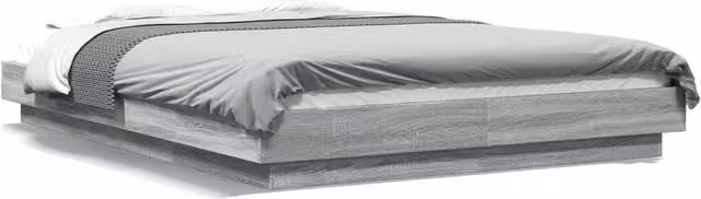 Berkfield Home Sonoma Bed Frame in Grey, W/D/H: 140 x 200 cm – 1