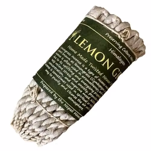 KDMD Pure Lemongrass Rope Incense Sticks in Green and Brown – 1