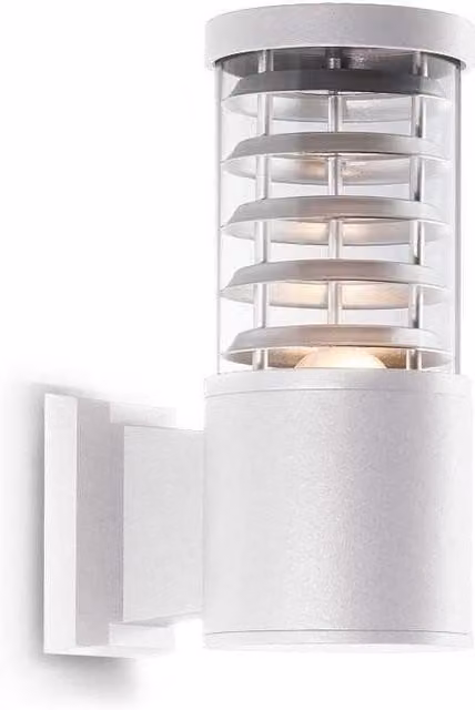 Netlighting Tronco White Outdoor Wall Light with E27 Socket and IP44 Rating