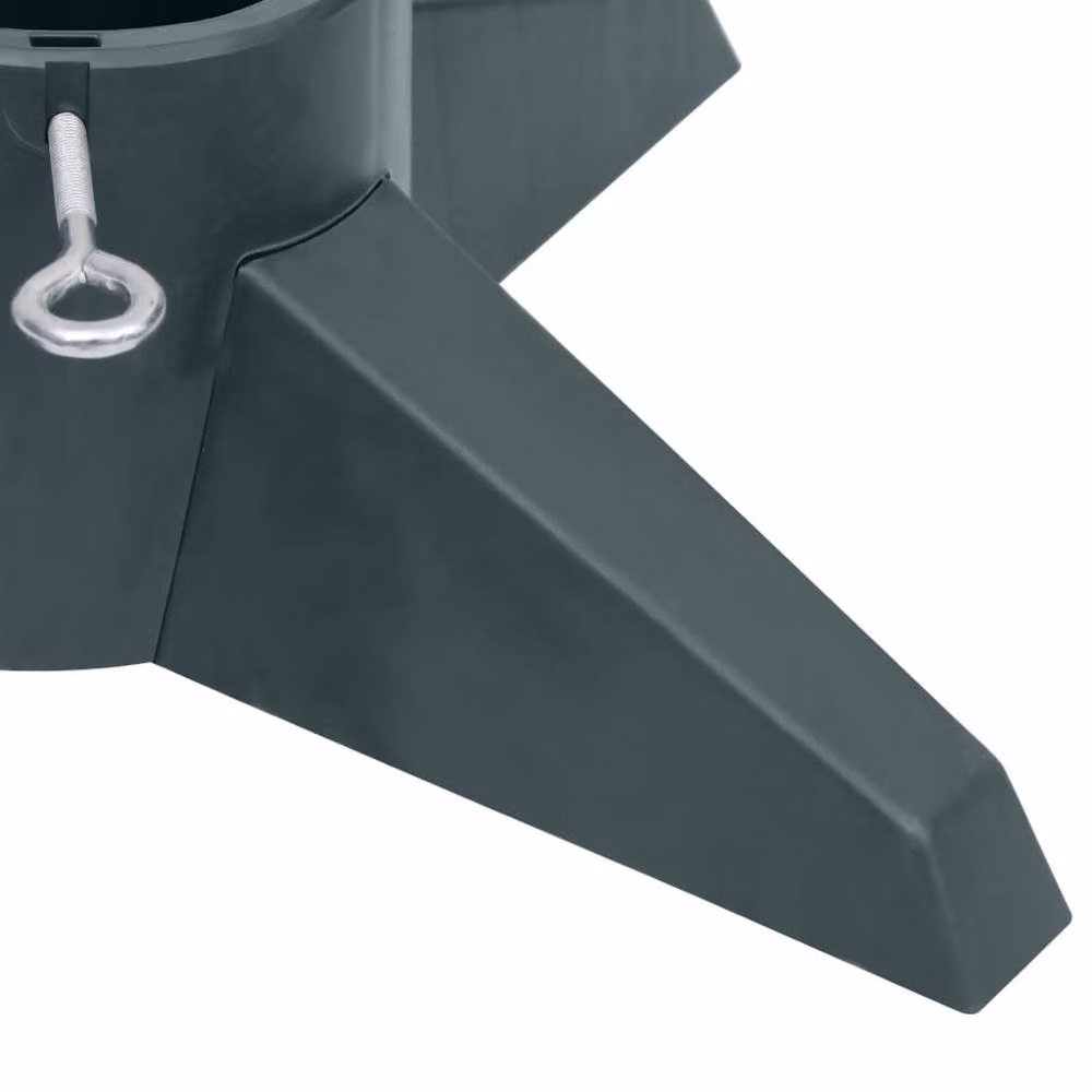 Berkfield Home Christmas Tree Stand, Green, W/D/H: 55.5 x 55.5 x 15 cm – 4