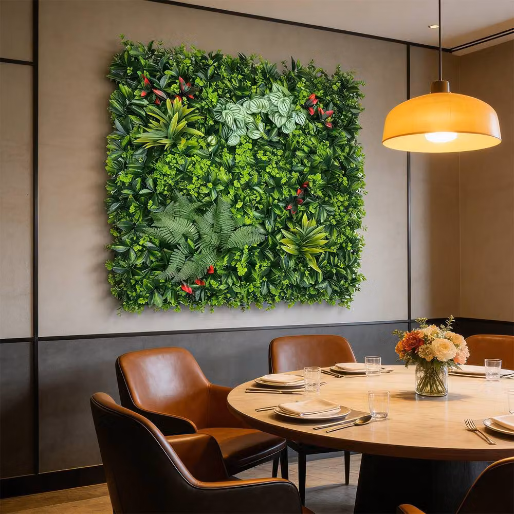 INMTFEI Artificial Boxwood Hedge Panel, Green, W/H: 100 x 100 cm – 5