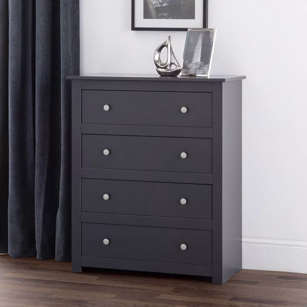 Cheshire Premium Hawthorne 4 Drawer Chest in Anthracite Grey – 3