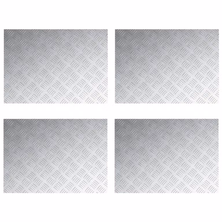 Berkfield Home Non-slip Grey Rubber Stair Treads, W: 70 cm, D: 50 cm, H: 0.3 cm