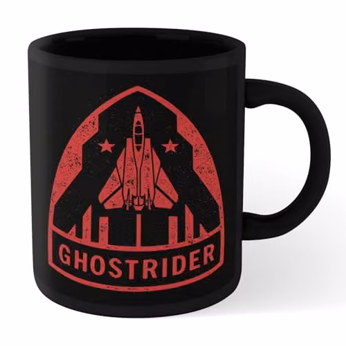 Zavvi Top Gun Ghost Rider Ceramic Mug in Black and Multicolour