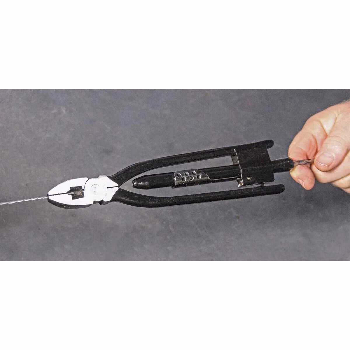 Loops Safety Wire Twister Pliers in Black and Multicolour, 270mm – 2