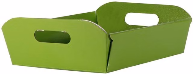 Kingsbury Gifts Small Green Corrugated Cardboard Hamper Gift Box with Handles