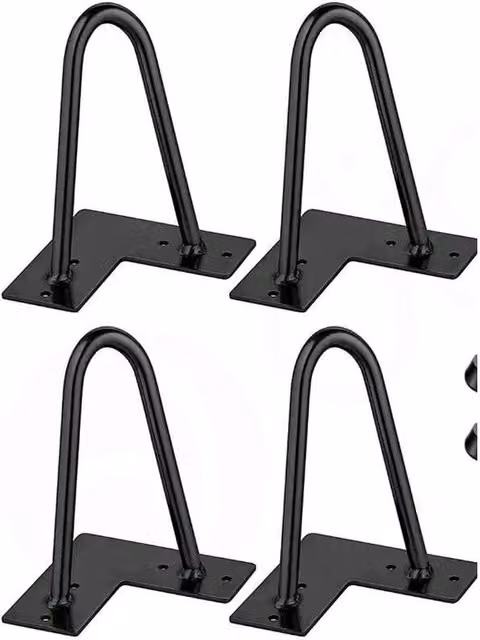 Havendro Set of 4 Heavy Duty Metal Hairpin Furniture Legs in Black – 1