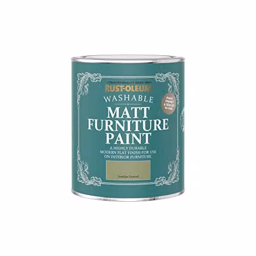 Rust-Oleum Matt Furniture and Skirting Board Paint, Familiar Ground Green, 750ml – 3