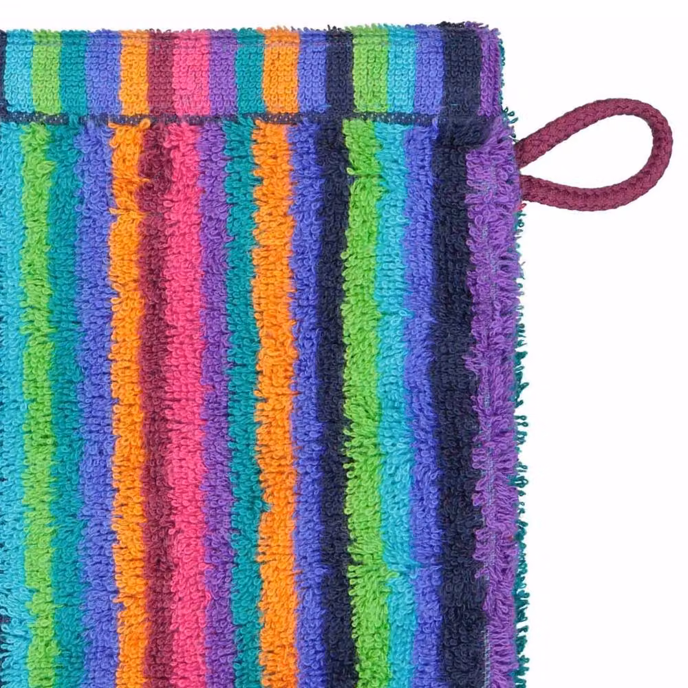 Cawö Lifestyle Stripes Multicolour Cotton Terry Wash Mitt, W: 16 cm x H: 22 cm – 4