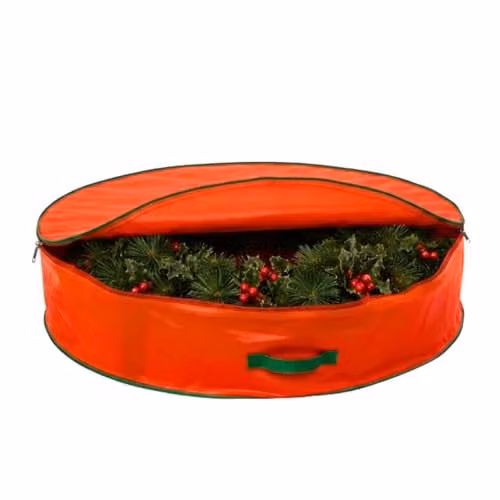 Shatchi Christmas Wreath and Garland Storage Bag in Red, W/D/H: 60 x 13 x 13 cm – 1