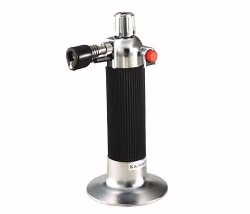 KitchenCraft Refillable Cook's Blow Torch in Black and Silver, W/D/H: 9 x 16.5 x 9 cm – 1