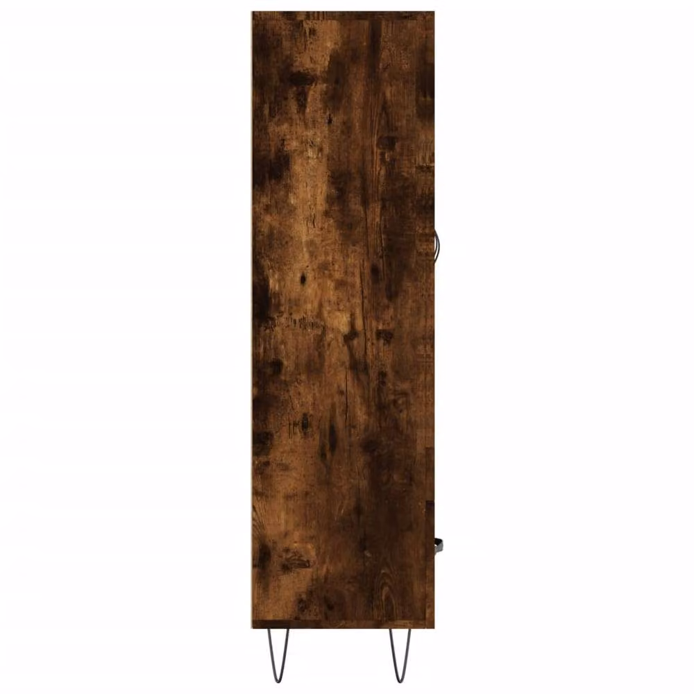 Berkfield Home Industrial Highboard in Smoked Oak and Brown, W/D/H: 69.5 x 31 x 115 cm – 5