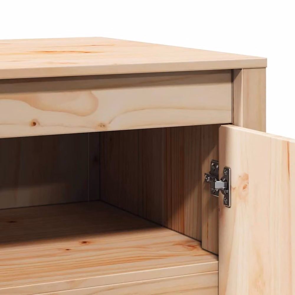 Berkfield Home Outdoor Kitchen Cabinet in Light Tan Solid Pine Wood, W/D/H: 106 x 55 x 64 cm – 4
