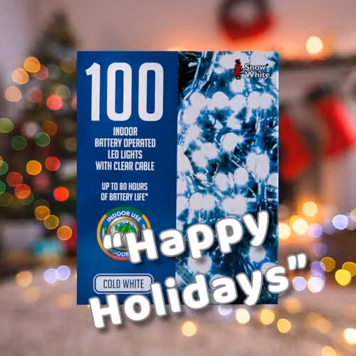 VFM e-Store Cool White Christmas String Lights with 100 Bulbs and 8m Length – 5