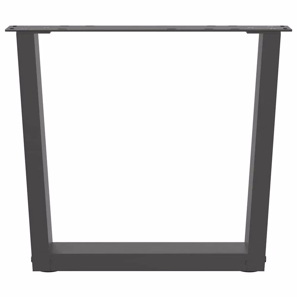 Berkfield Home Modern V-Shape Dining Table Legs, 2 Pieces, Anthracite, Height: 42-43.3 cm, Width: 60 cm – 3