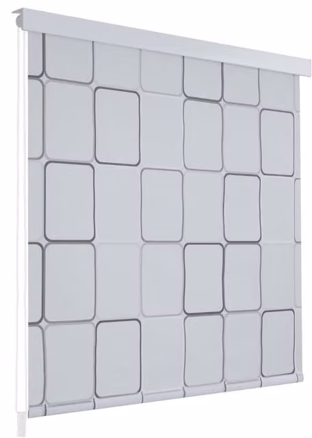 Berkfield Home Shower Roller Blind, White, W: 80 cm, H: 240 cm