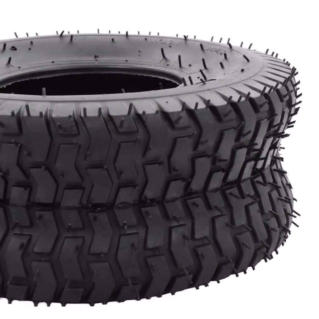 Berkfield Home Wheelbarrow Tyres, 2 Pack, Black Rubber, 15x6.00-6 4PR – 3