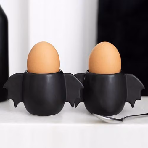 KDMD Bat Wing Egg Cup Set in Black – 2